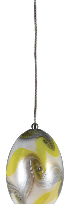 Cal Lighting UP-981/6-BS One Light Pendant, Brushed Steel