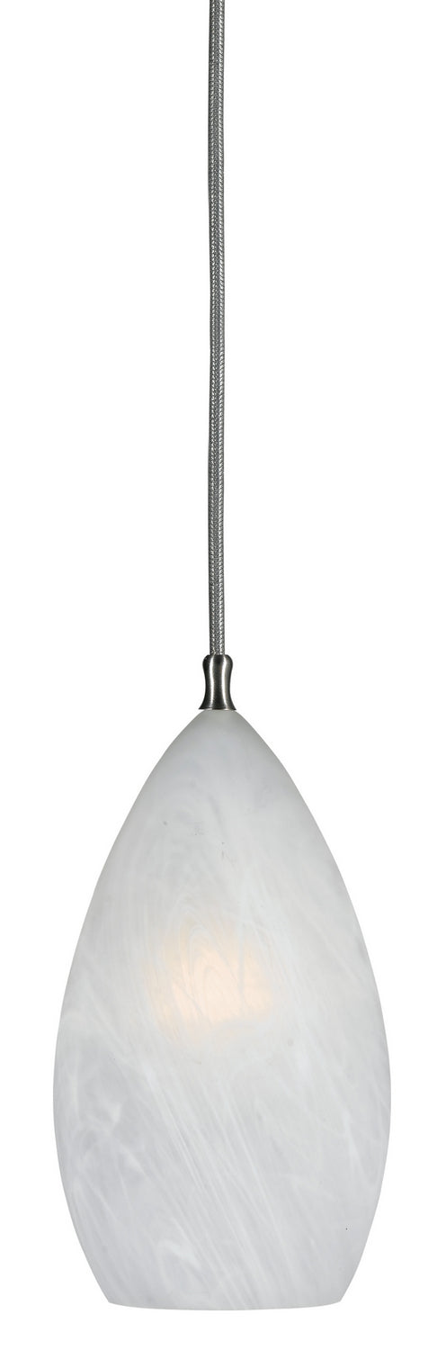Cal Lighting UP-990/6-BS One Light Pendant, Brushed Steel