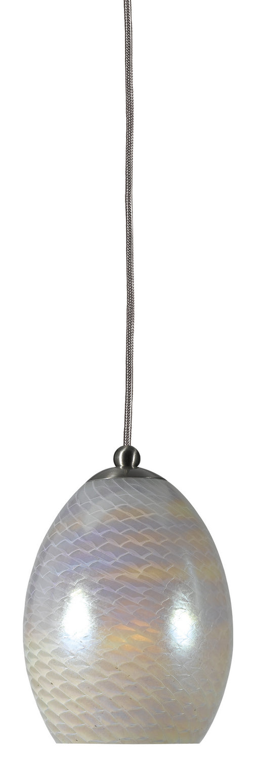 Cal Lighting UP-992/6-BS One Light Pendant, Brushed Steel