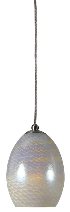 Cal Lighting UP-992/6-BS One Light Pendant, Brushed Steel