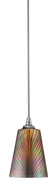 Cal Lighting UP-997/6-BS One Light Pendant, Brushed Steel