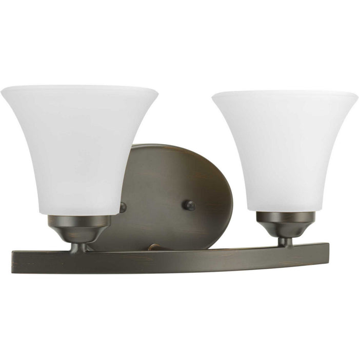 Progress Lighting P2009-20W Two Light Bath Bracket, Antique Bronze