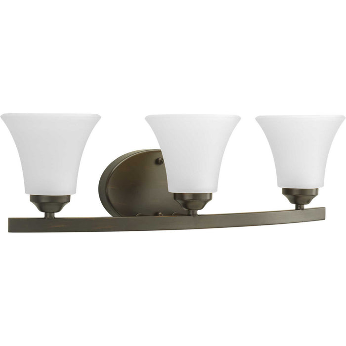 Progress Lighting P2010-20W Three Light Bath Bracket, Antique Bronze