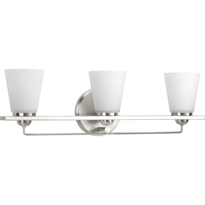 Progress Lighting P300002-009 Three Light Bath Bracket, Brushed Nickel