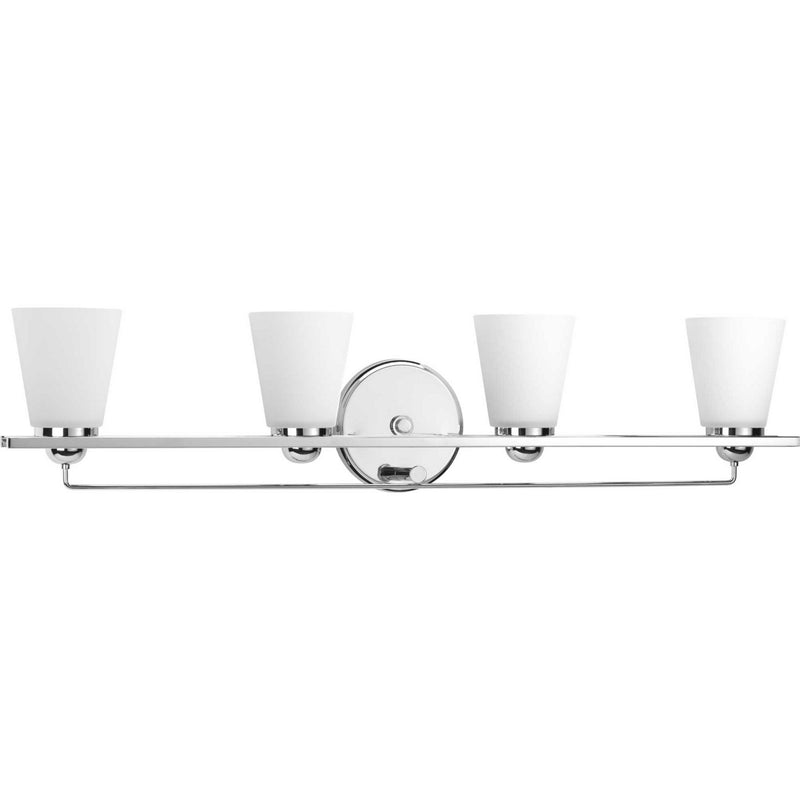 Progress Lighting P300003-015 Four Light Bath, Polished Chrome