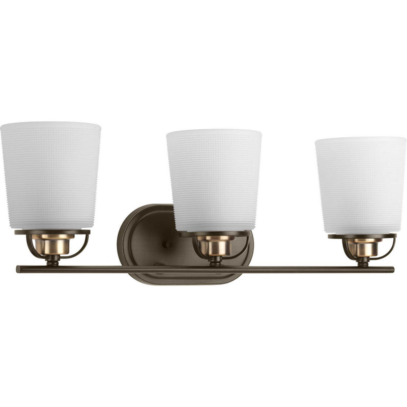 Progress Lighting P300006-020 Three Light Bath, Antique Bronze