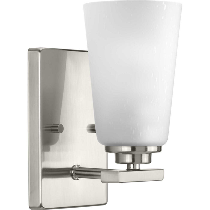 Progress Lighting P300008-009 One Light Bath, Brushed Nickel