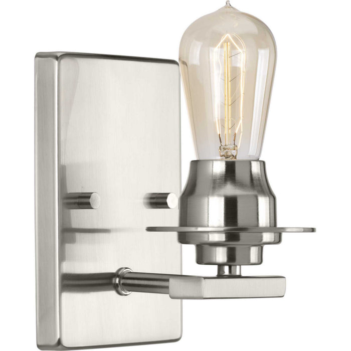 Progress Lighting P300008-009 One Light Bath, Brushed Nickel