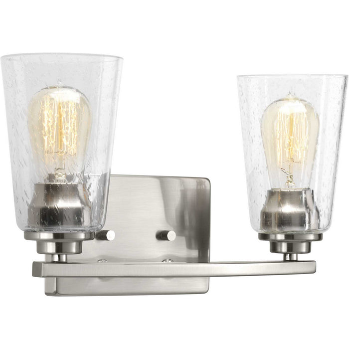 Progress Lighting P300009-009 Two Light Bath, Brushed Nickel
