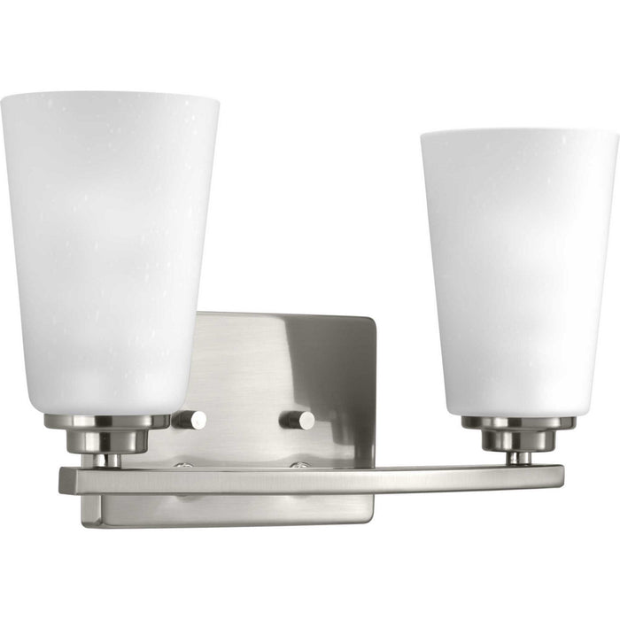 Progress Lighting P300009-009 Two Light Bath, Brushed Nickel