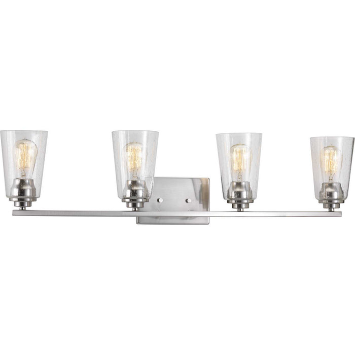 Progress Lighting P300011-009 Four Light Bath, Brushed Nickel
