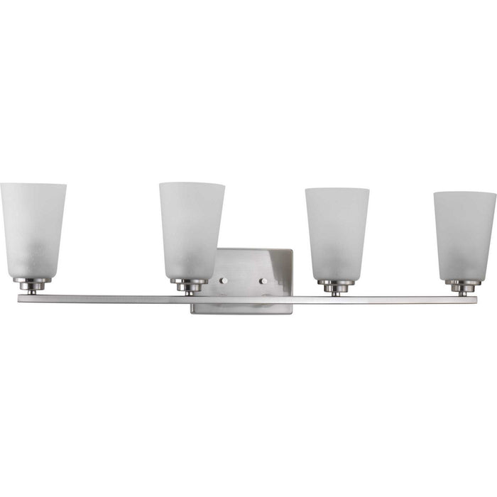 Progress Lighting P300011-009 Four Light Bath, Brushed Nickel
