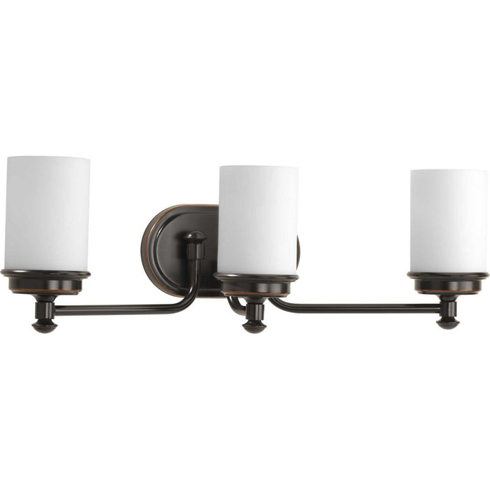 Progress Lighting P300014-139 Three Light Bath, Rubbed Bronze