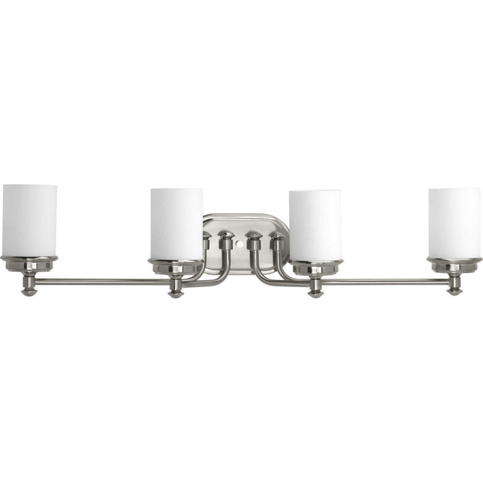 Progress Lighting P300015-009 Four Light Bath, Brushed Nickel