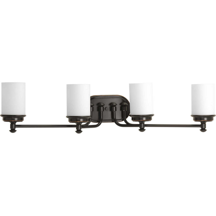Progress Lighting P300015-139 Four Light Bath, Rubbed Bronze