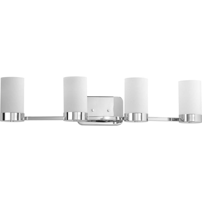 Progress Lighting P300023-015 Four Light Bath Bracket, Polished Chrome