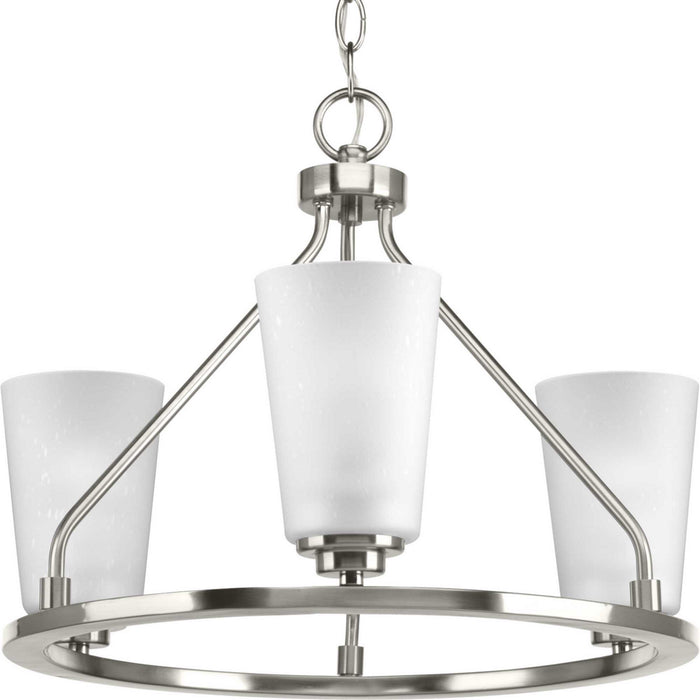 Progress Lighting P350036-009 Three Light Semi-Flush Convertible, Brushed Nickel
