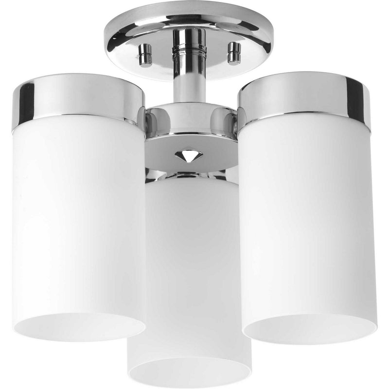 Progress Lighting P350040-015 Three Light Flush Mount, Polished Chrome