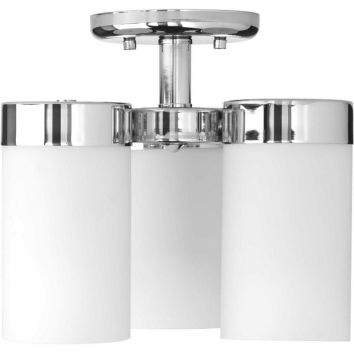 Progress Lighting P350040-015 Three Light Flush Mount, Polished Chrome