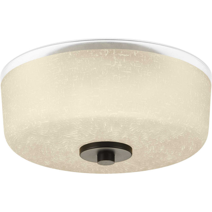 Progress Lighting P3620-20 Two Light Flush Mount, Antique Bronze