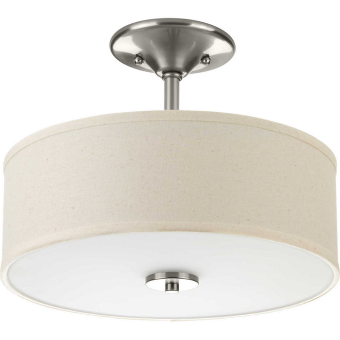 Progress Lighting P3683-0930K9 LED Semi-Flush Mount, Brushed Nickel