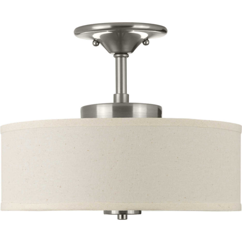 Progress Lighting P3683-0930K9 LED Semi-Flush Mount, Brushed Nickel
