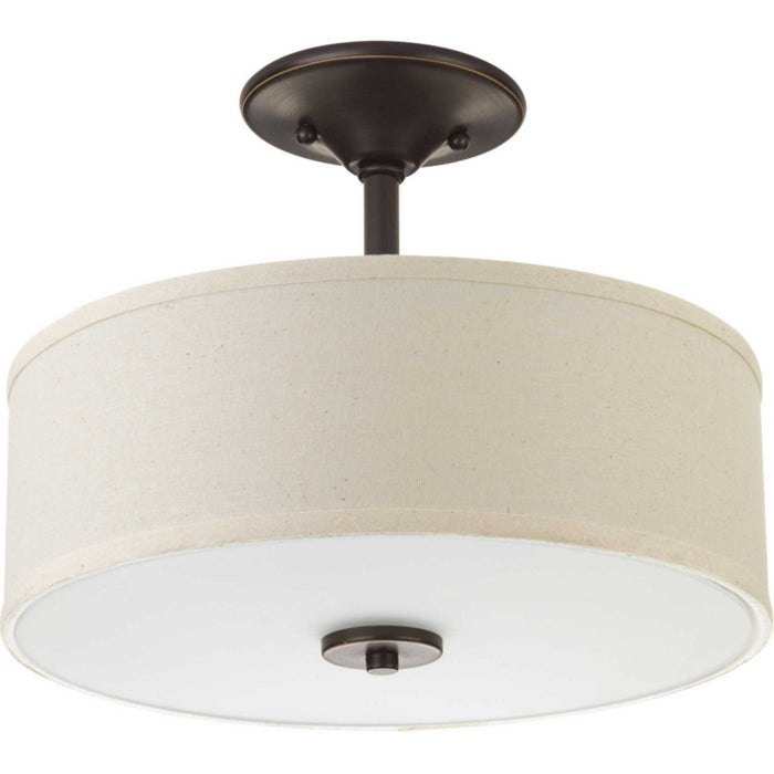 Progress Lighting P3683-2030K9 LED Semi-Flush Mount, Antique Bronze