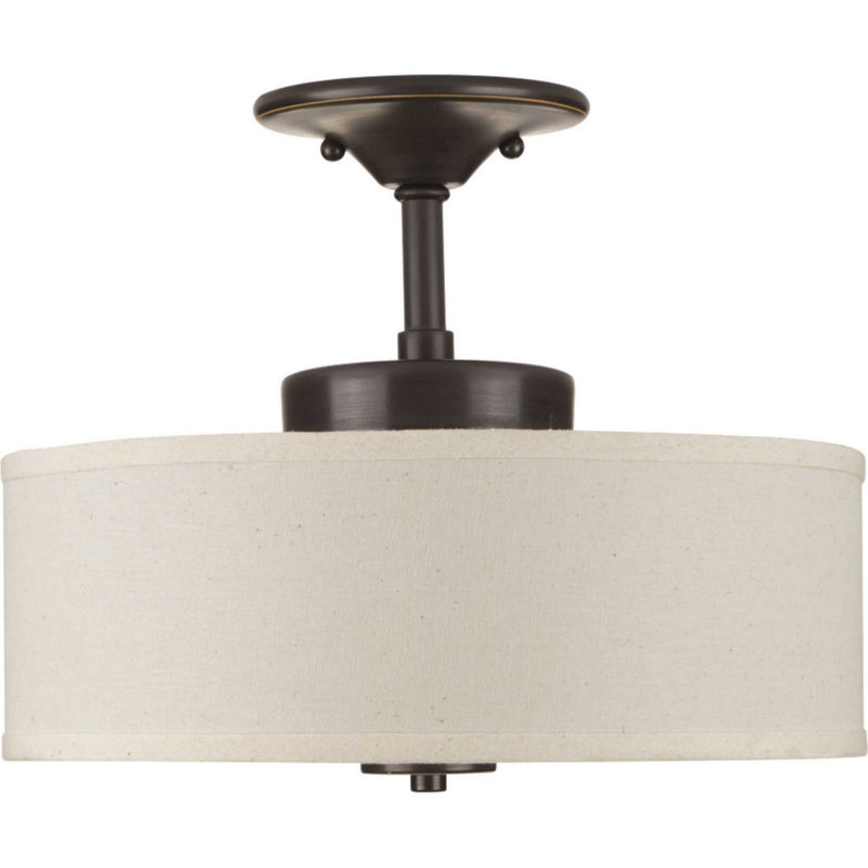 Progress Lighting P3683-2030K9 LED Semi-Flush Mount, Antique Bronze
