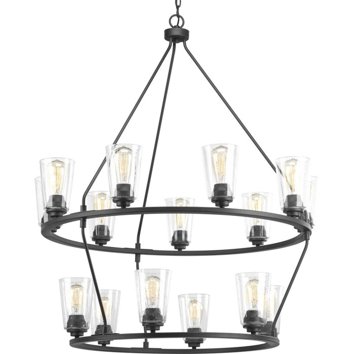 Progress Lighting P400017-143 15 Light Chandelier, Graphite