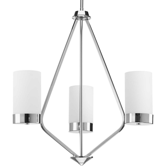 Progress Lighting P400021-015 Three Light Chandelier, Polished Chrome