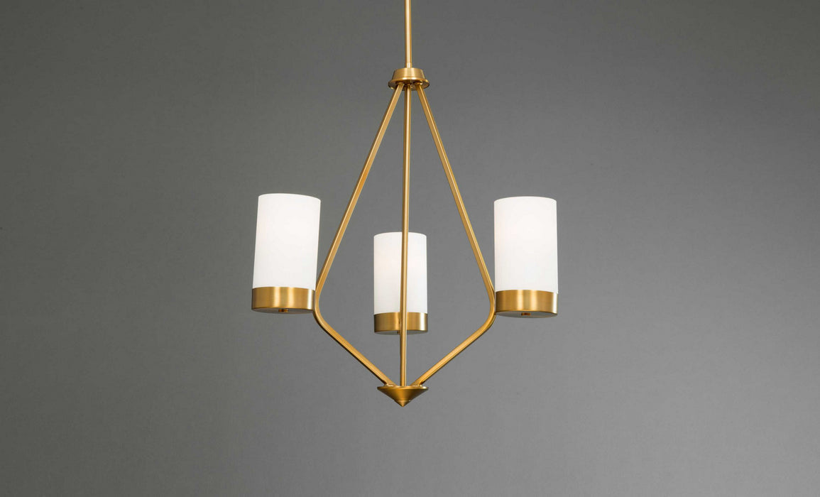 Progress Lighting P400021-109 Three Light Chandelier, Brushed Bronze
