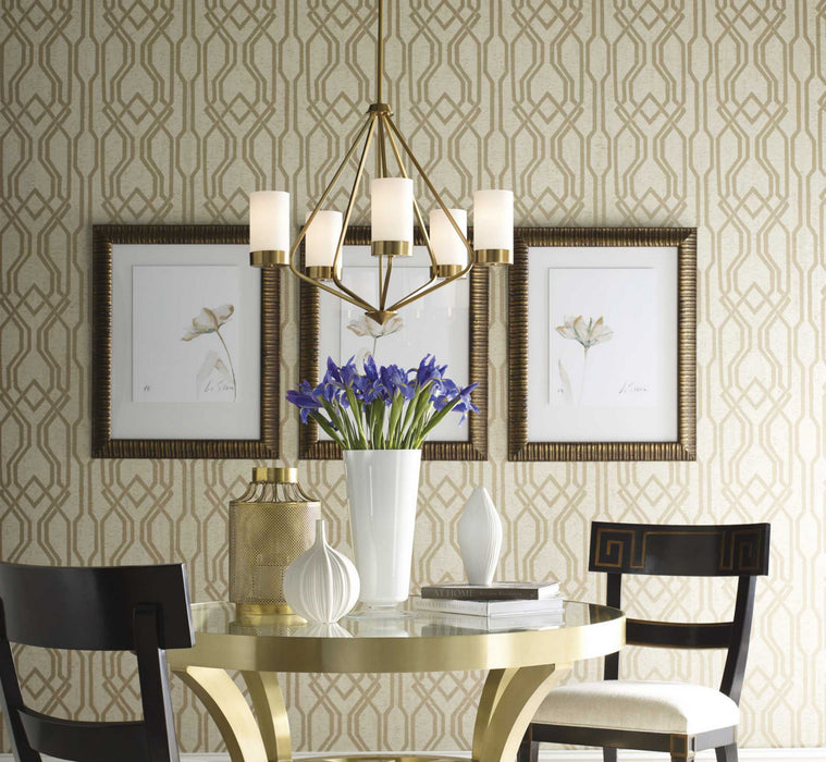 Progress Lighting P400021-109 Three Light Chandelier, Brushed Bronze