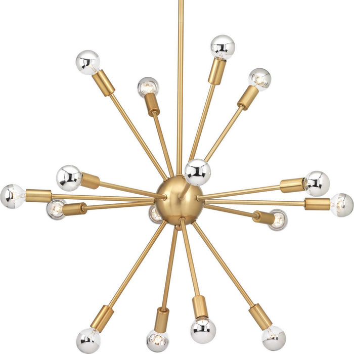 Progress Lighting P400041-109 16 Light Chandelier, Brushed Bronze