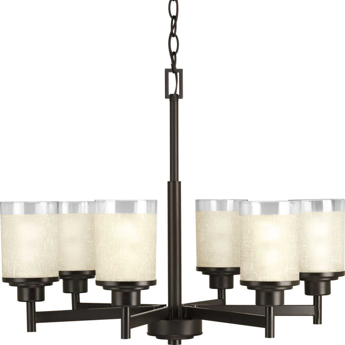 Progress Lighting P4758-20 Six Light Chandelier, Antique Bronze
