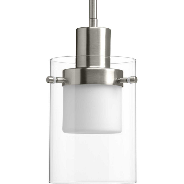 Progress Lighting P500000-009-30 LED Mini Pendant, Brushed Nickel