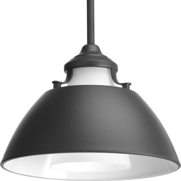 Progress Lighting P500013-143 One Light Pendant, Graphite