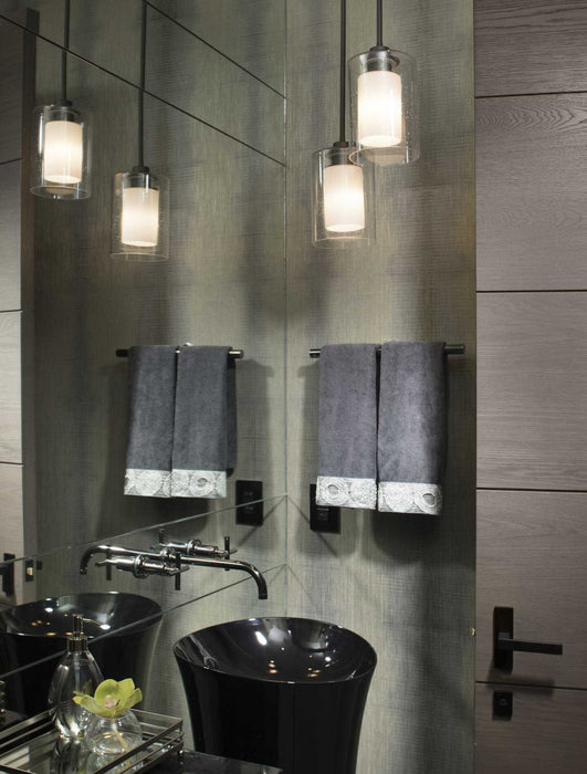 Progress Lighting P500018-015 One Light Pendant, Polished Chrome