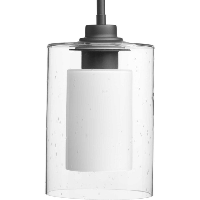 Progress Lighting P500018-143 One Light Pendant, Graphite