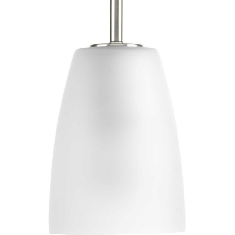 Progress Lighting P500029-009 One Light Mini Pendant, Brushed Nickel
