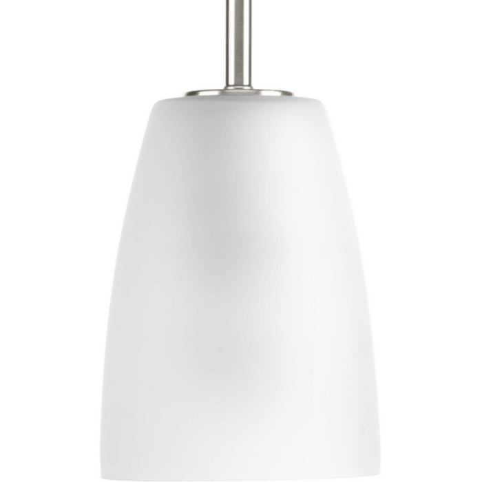 Progress Lighting P500029-009 One Light Mini Pendant, Brushed Nickel
