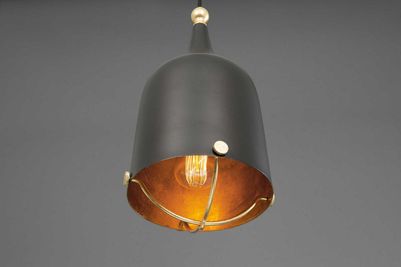Progress Lighting P500033-031 One Light Pendant, Black