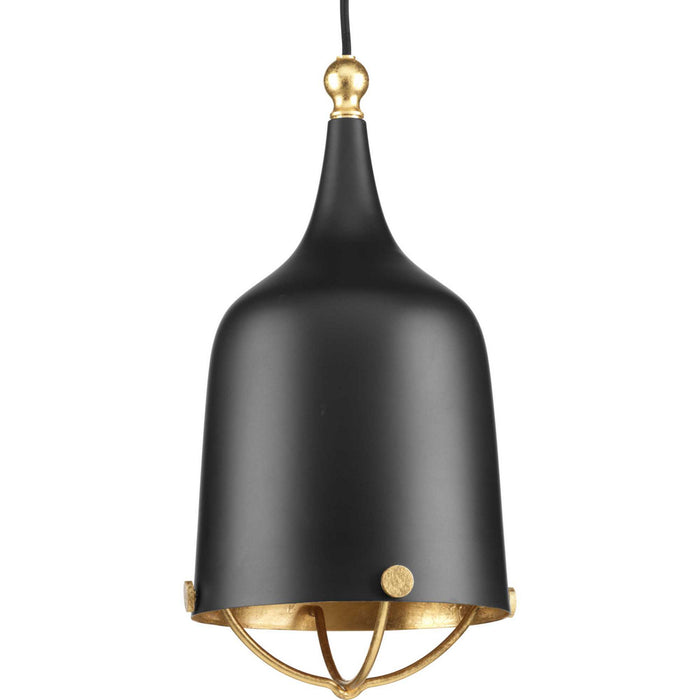 Progress Lighting P500033-031 One Light Pendant, Black