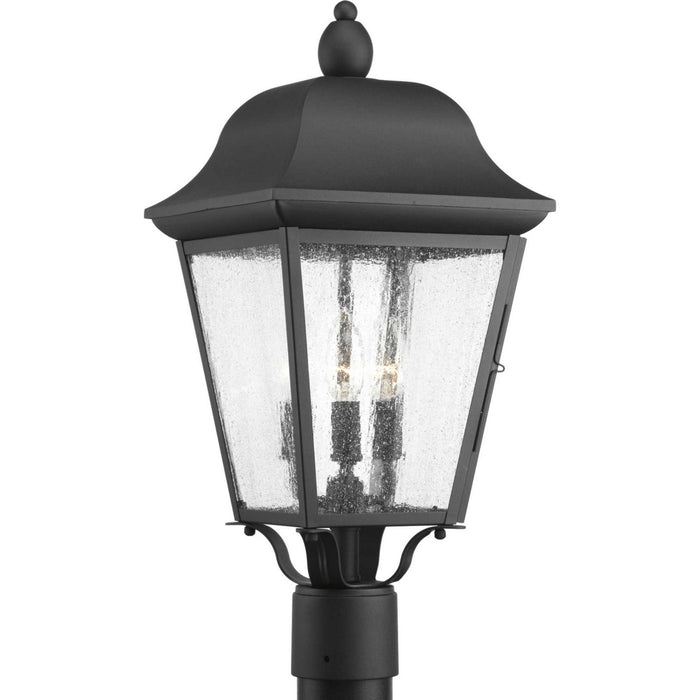 Progress Lighting P540001-031 Three Light Post Lantern, Black