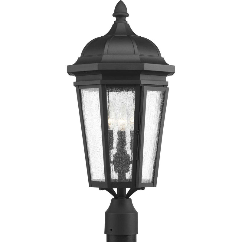 Progress Lighting P540002-031 Three Light Post Lantern, Black