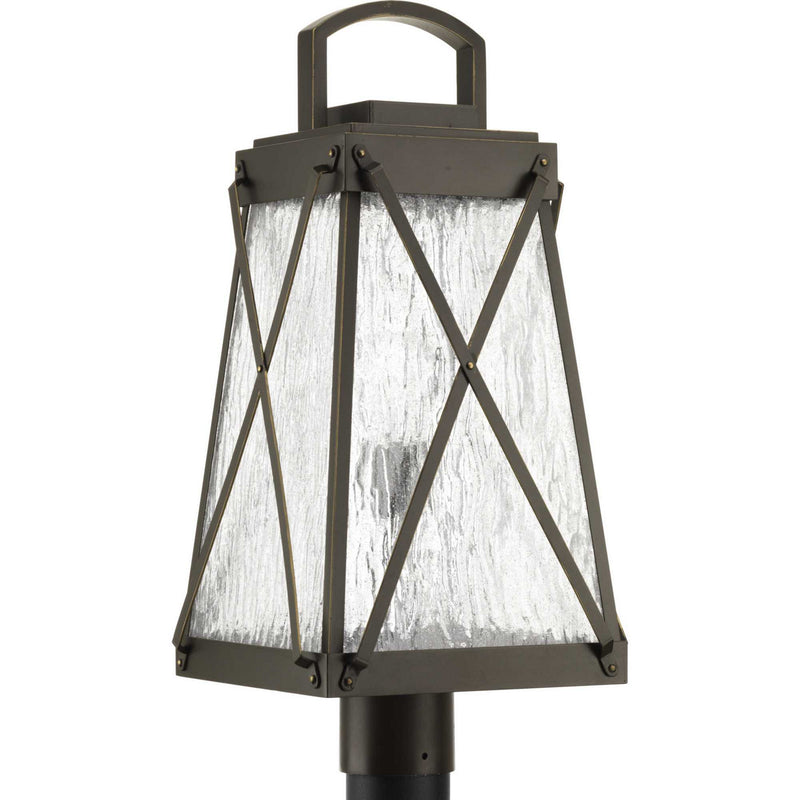 Progress Lighting P540009-020 One Light Post Lantern, Antique Bronze