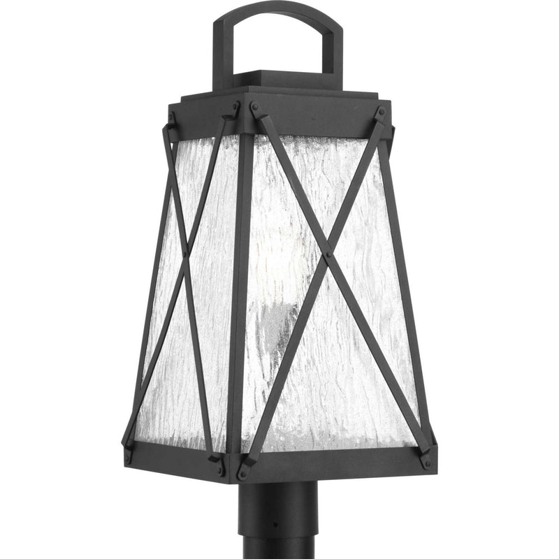 Progress Lighting P540009-031 One Light Post Lantern, Black
