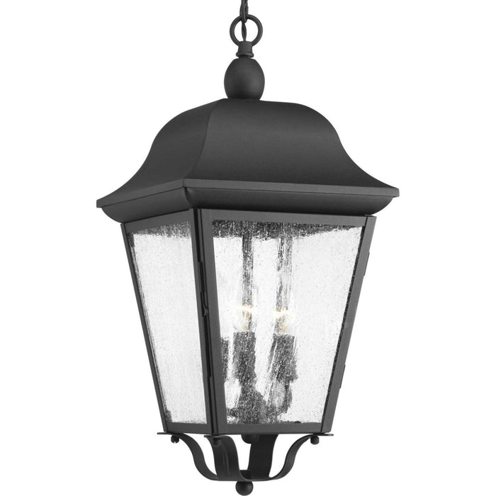 Progress Lighting P550001-031 Three Light Hanging Lantern, Black
