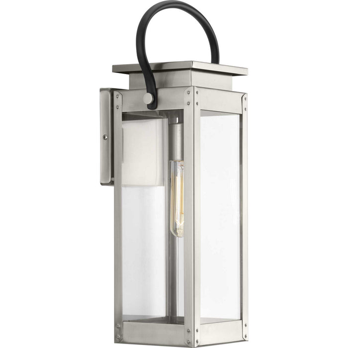 Progress Lighting P560005-135 One Light Wall Lantern, Stainless Steel