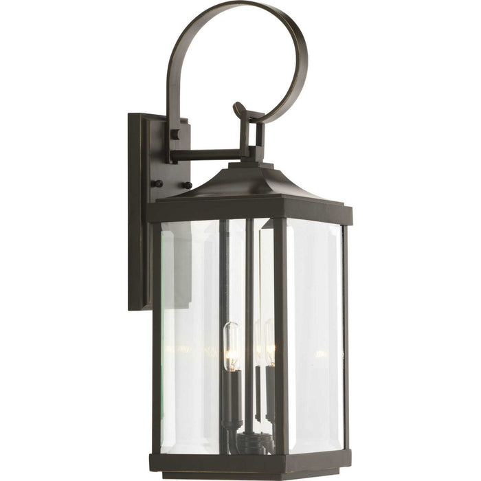 Progress Lighting P560022-020 Two Light Wall Lantern, Antique Bronze