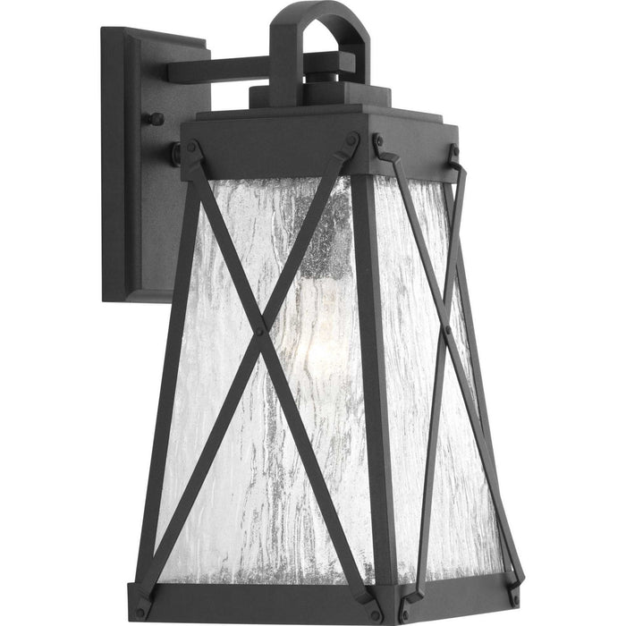 Progress Lighting P560032-031 One Light Wall Lantern, Black